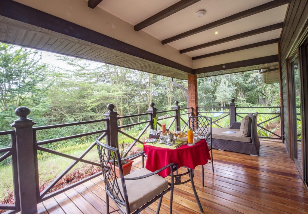 Each Villa has a private deck